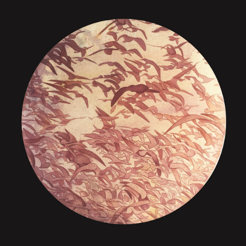 Abrahim Mohammadi, The Migrated Words, 2017, Gouache On Vasli, 22 ×22cm, Courtesy of Artist 