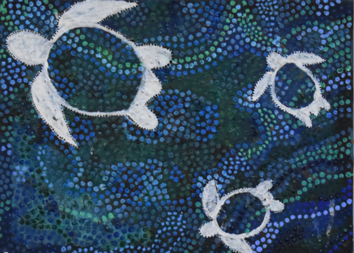 Floating Family. Artist: Cecelia Kluge 