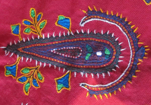 Patteh Cypress Tree Motif, Artist: Akhtar Esmailzadeh