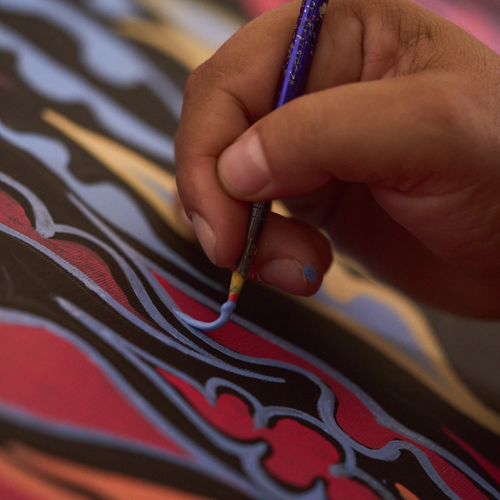 Marli Macumba in her studio in Port Augusta, Photographer: Sam Roberts
