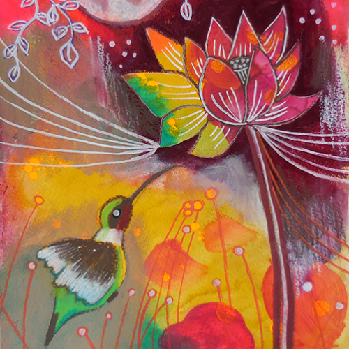 Sarah Donnell, Artwork: Hummingbird Moon