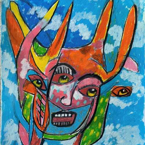 Greg P, Artwork: Angel with a Sky Background